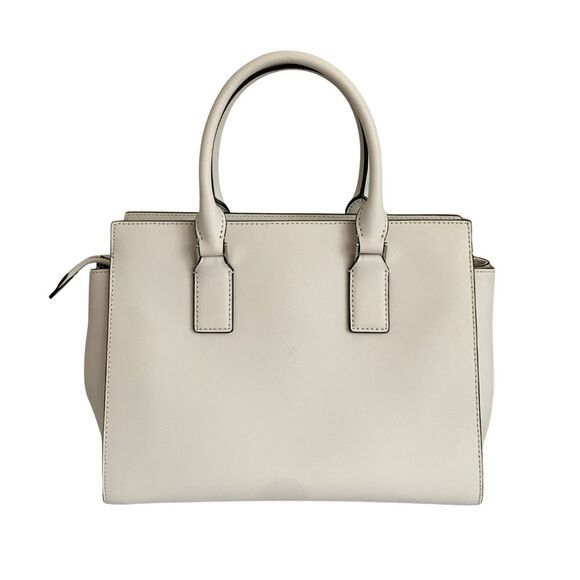 Kate Spade White Logo Leather Satchel / Crossbody Medium Silver-tone Hardware - Picture 6 of 11